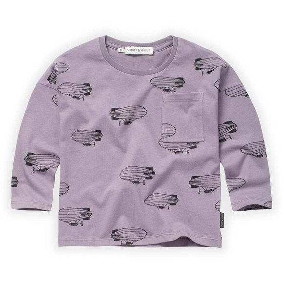 Zeppelin T-Shirt - Ice Purple - Picture 2 of 2